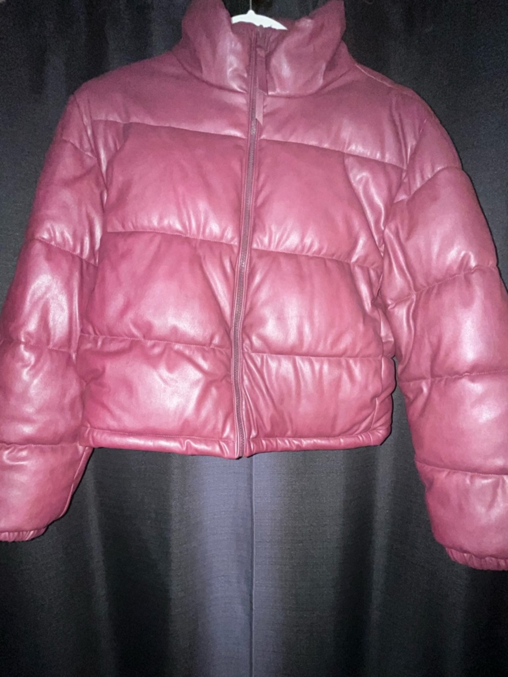 Bagatelle Faux Leather Puffer Jacket